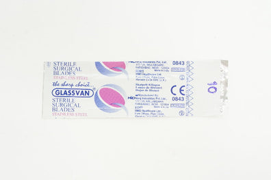 Niraj Glassvan Sterile Surgical Blades Stainless Steel 10
